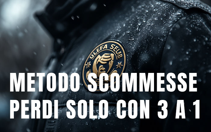 metodo scommesse perdi solo con 3 a 1